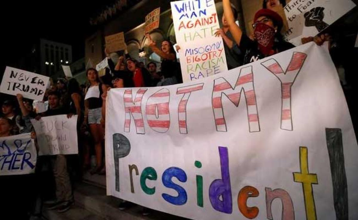 Not My President! Declare Anti-Trump Protesters In New York